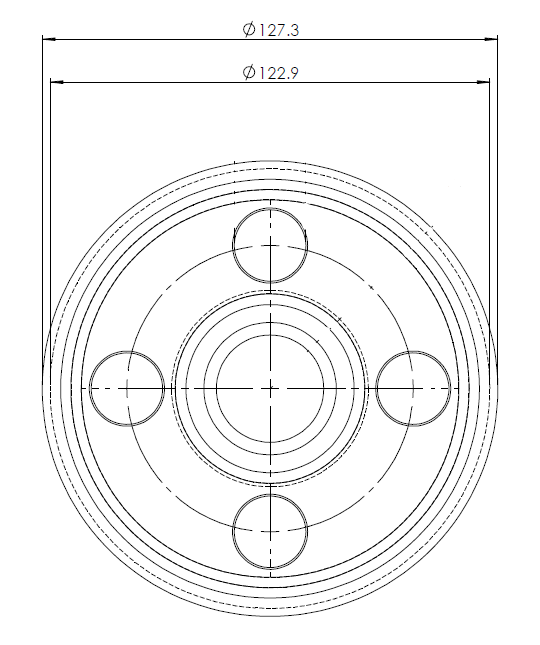 TNA Top Drive Belt Pulley technical image