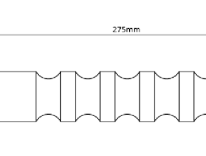 TNA Side post - 200mm flat bag and below